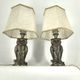 Pair of silver owl lamps by Loevsky & Loevsky, 1960s