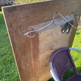 Large engraved art nouveau mirror
