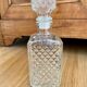 Set of 3 glass whiskey decanters