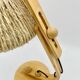 Lampe articulée en bois et corde, années 70