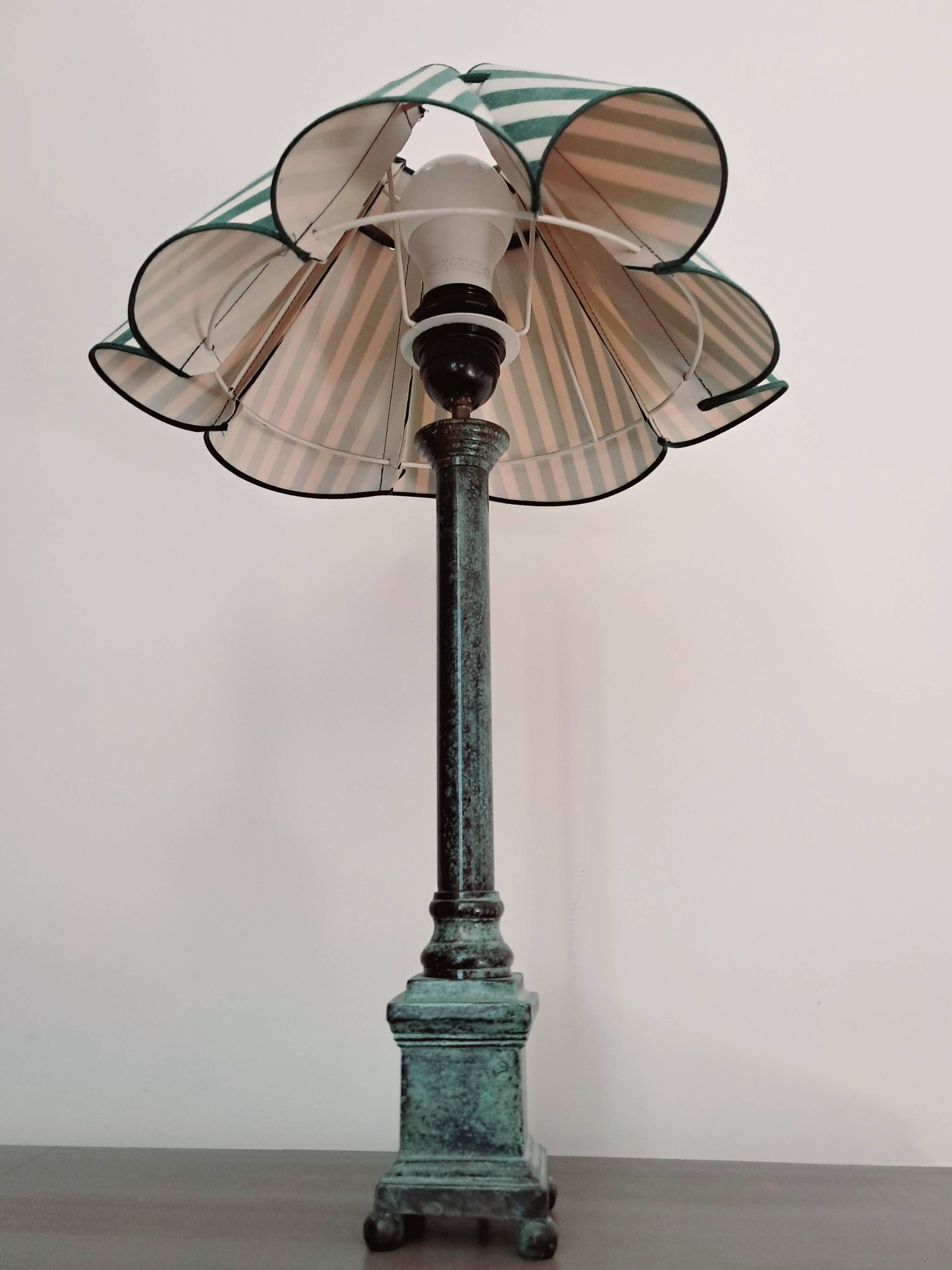 Empire style lamp. Original lampshade