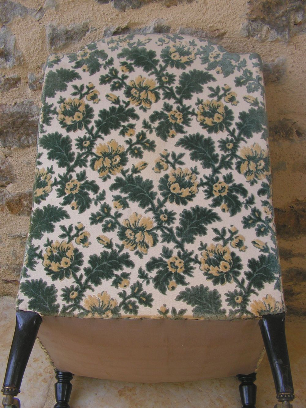 19th century armchair with foliage