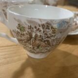 4 cups coffee with Johnson bros saucers