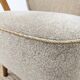 Beige cocktail armchair