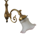 Applique bronze et tulipe verre poli