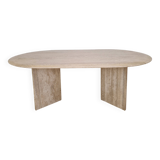 Travertine Coffee or Side Table, Italy 1980s