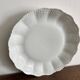 Set of 4 white porcelain deep plates – Giraud Limoges – 21.5