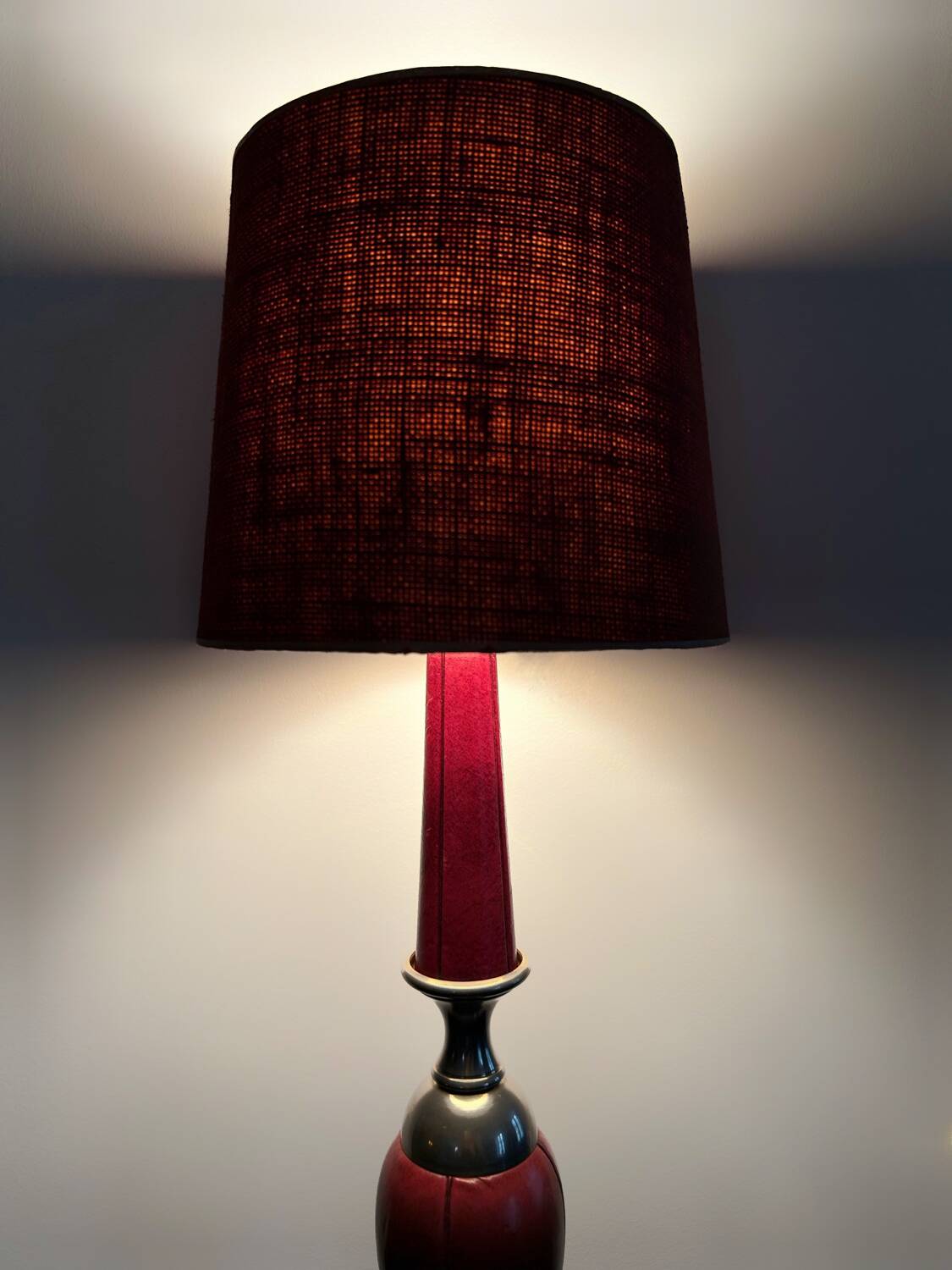 Leather lamp The tanner 60s/70s