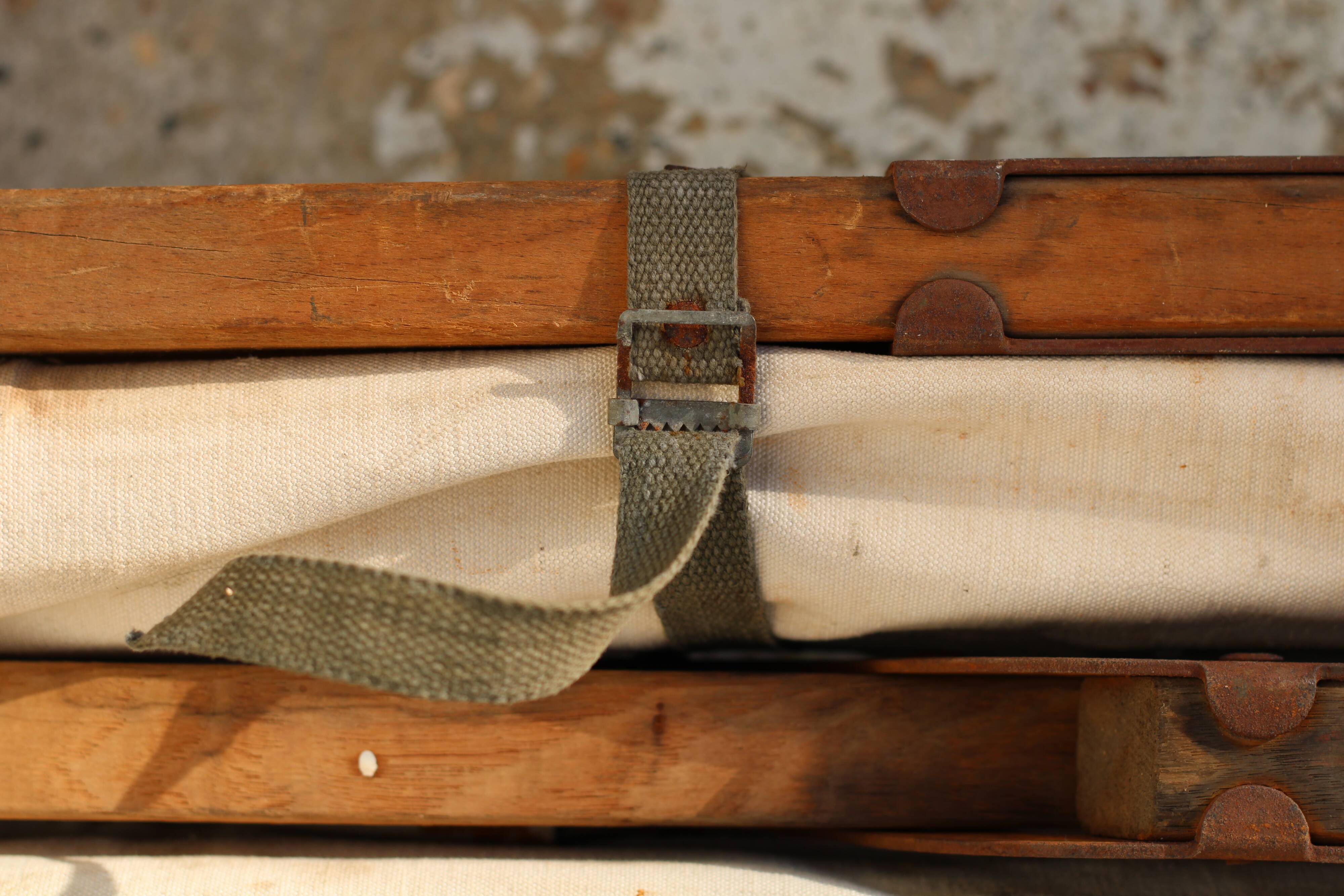 Antique camp bed