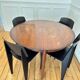 Round dining table Lubke in rosewood from the 1960s.