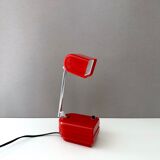 70's desk lamp, table lamp "Briloner Leuchte", telescopic lamp, travel lamp, vintage interior.
