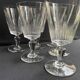6 large blown and cut glasses from the 19th century