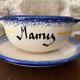 Breton bowl "Mamy" with its saucer, Pornic earthenware