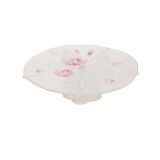 Présentoir à gâteaux en verre vintage Plateau à gâteaux Fleurs Mikasa Calypso