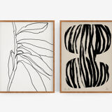 Pair of giclee prints. Abstract wall art set of two, A3