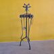 Dutch Brass Fireplace Set With Double Eagle Head, Late 19th Century