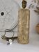 Cylindrical lamp base in natural stone