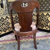 Empire style mahogany gondola chair