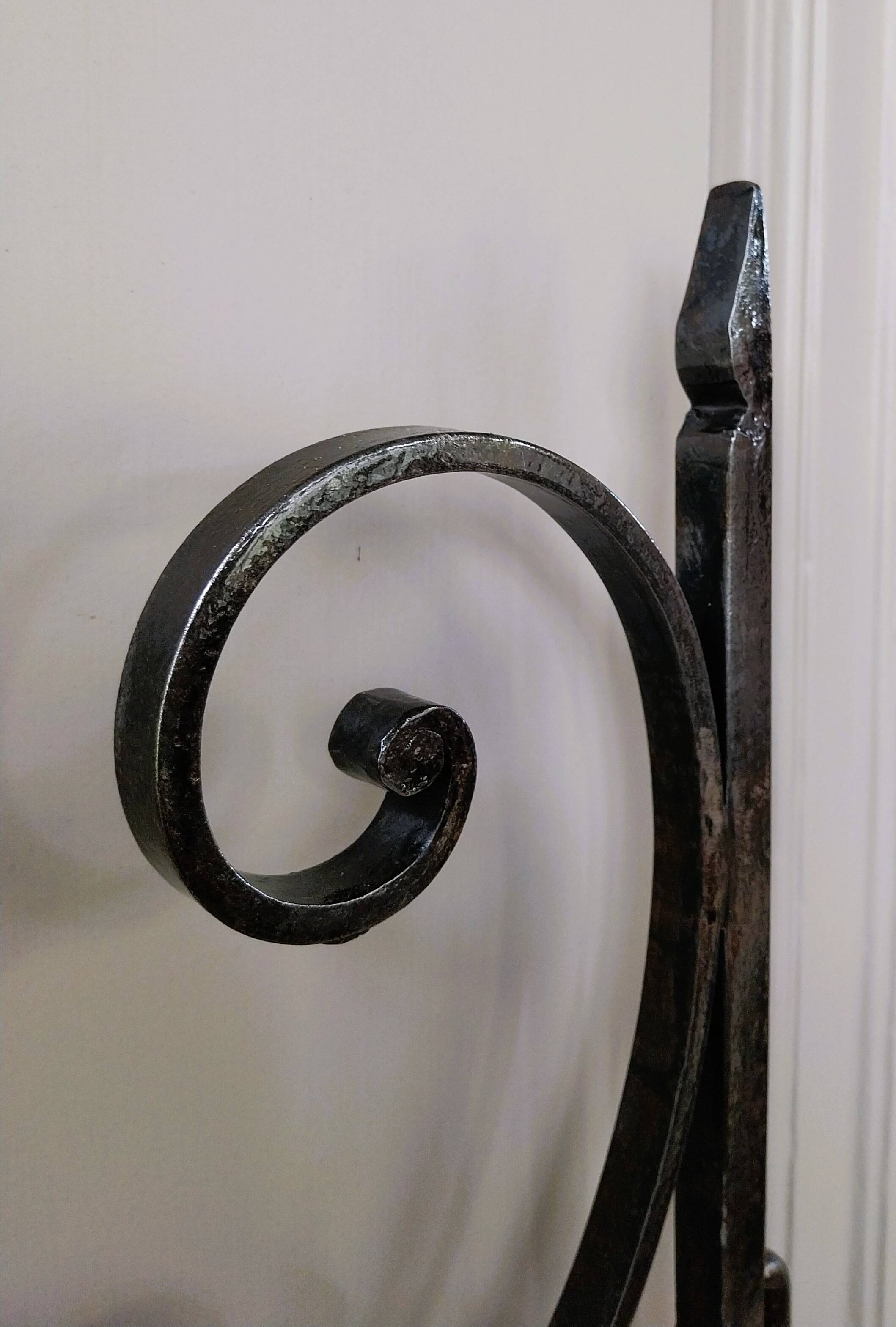 2 antique wrought iron doors