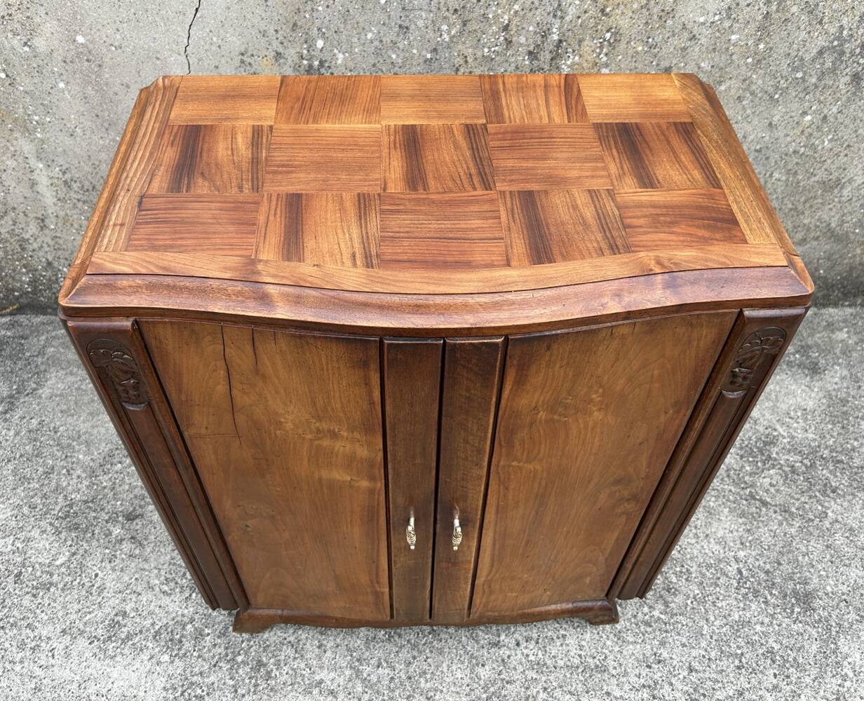 Art Deco furniture, sideboard, bar, in wood, 1930s