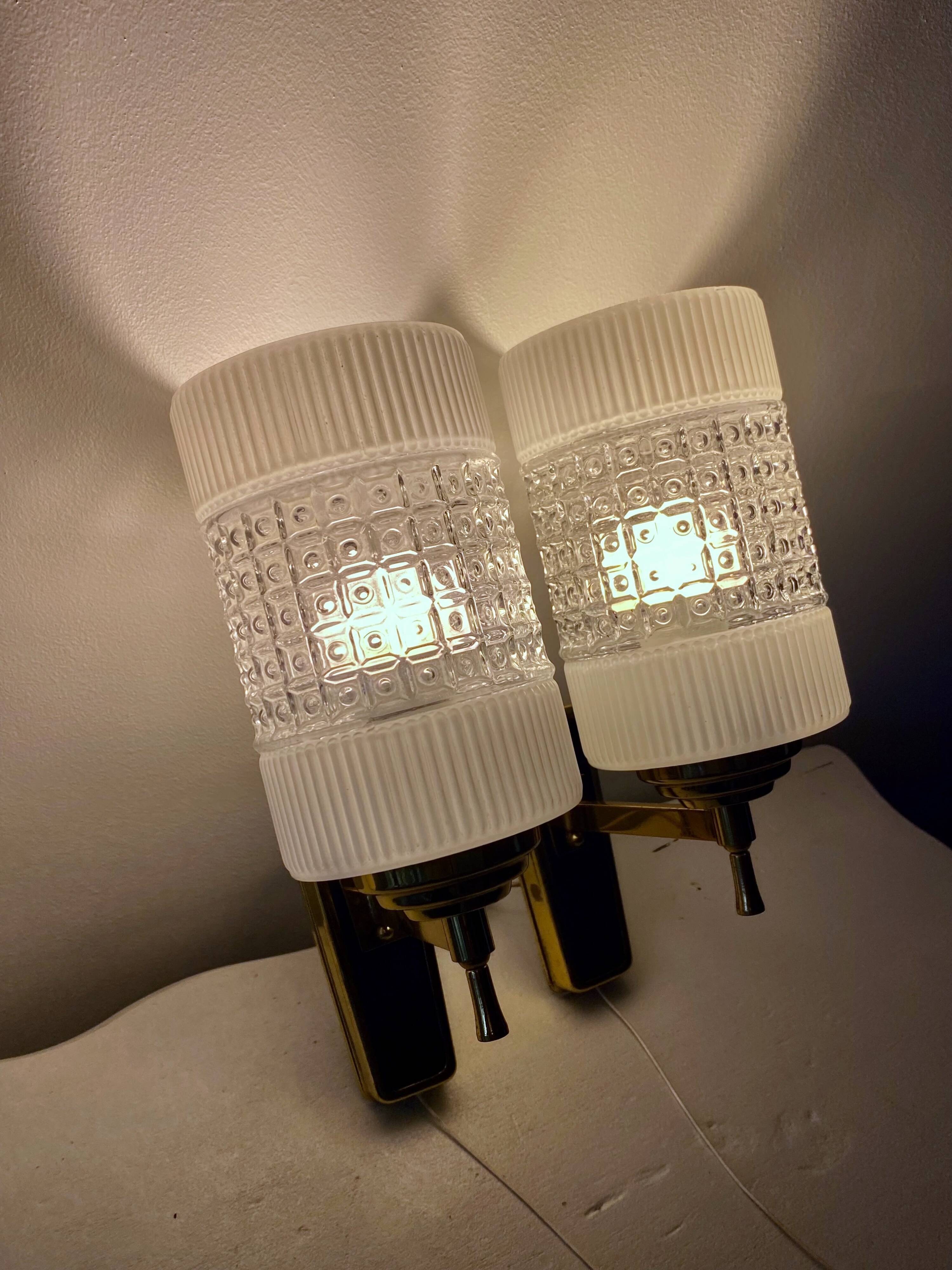 Pair of 50s wall lights
