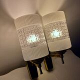 Paire d'appliques années 50