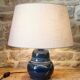 Glazed ceramic lamp base Blanot pottery