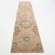 3x12 Soft Wool Pale Red Turkish Vintage Runner Rug