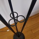 Arlus Lunel 3-branched floor lamp in brass and black metal