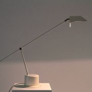 Minimalist White Adjustable Desk Lamp by Massive, Belgium — 1980s