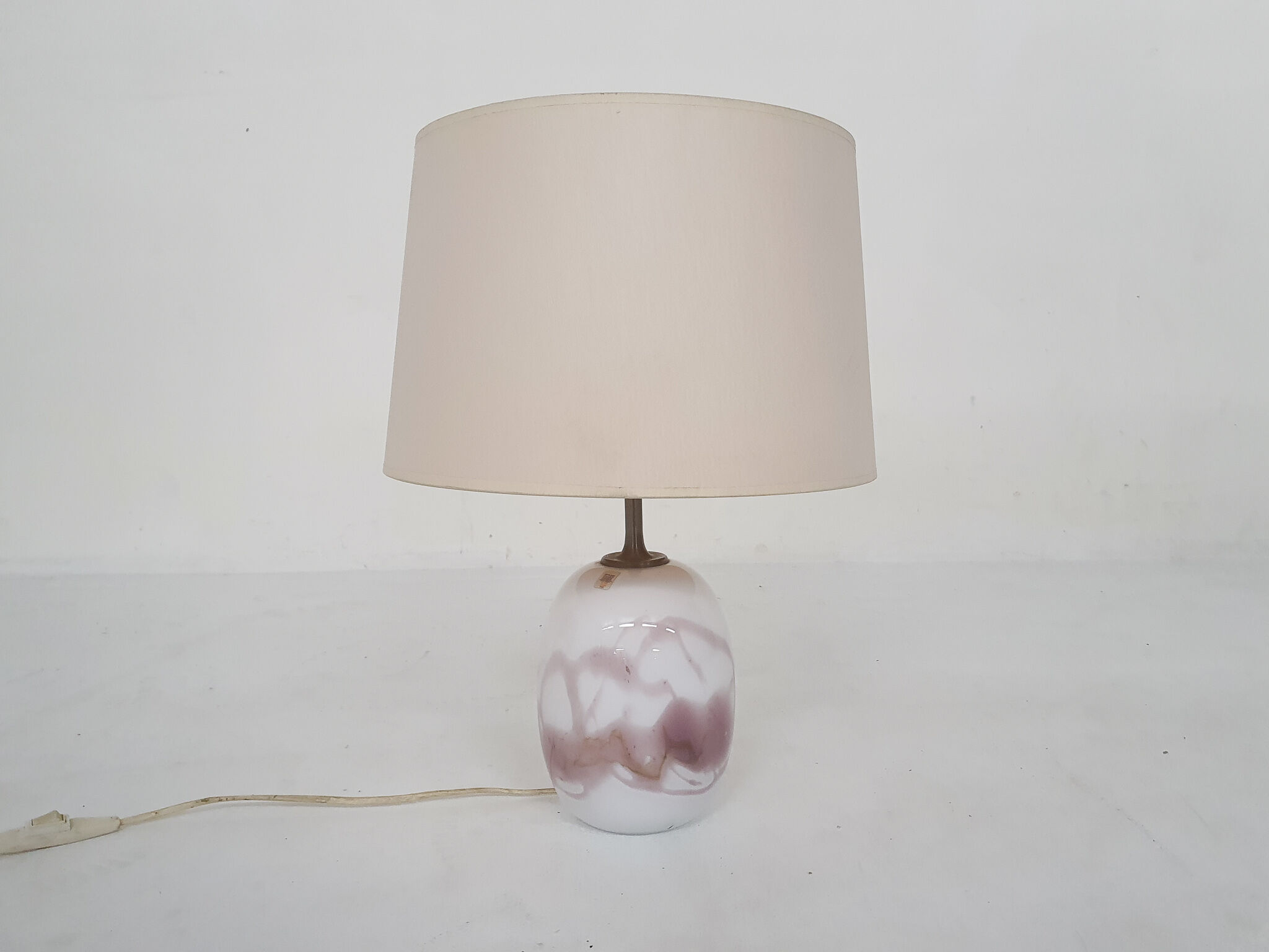 Michael Bang "Sakura" glass table light for Holmegaard, Denmark 1980's