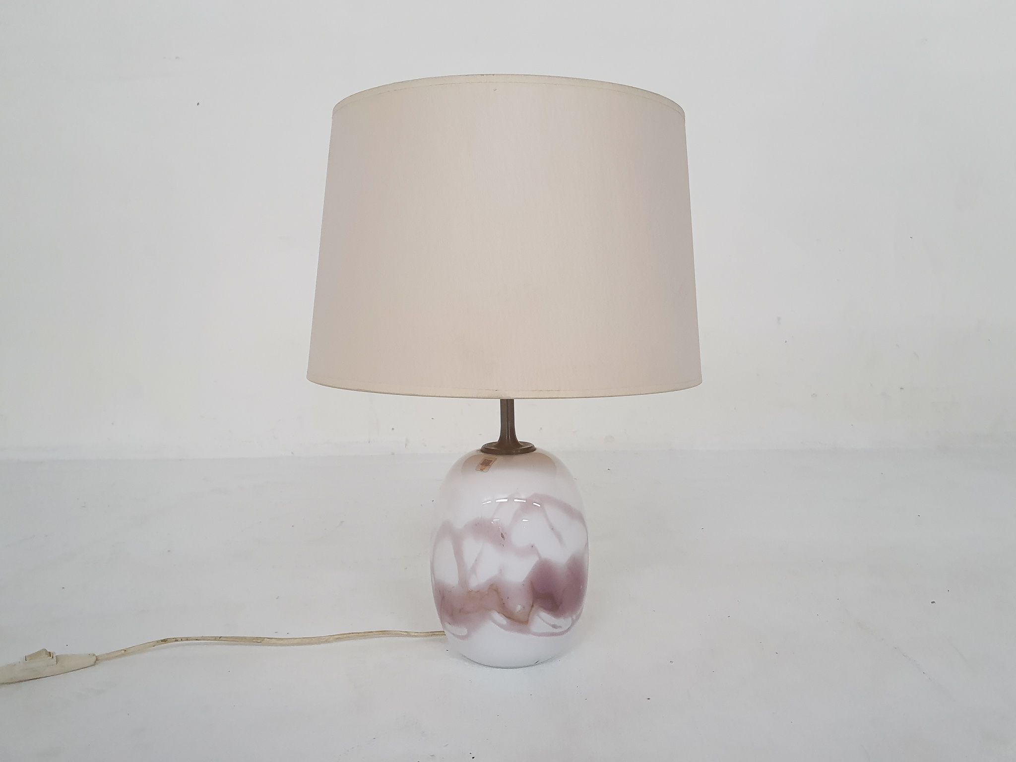 Michael Bang "Sakura" glass table light for Holmegaard, Denmark 1980's
