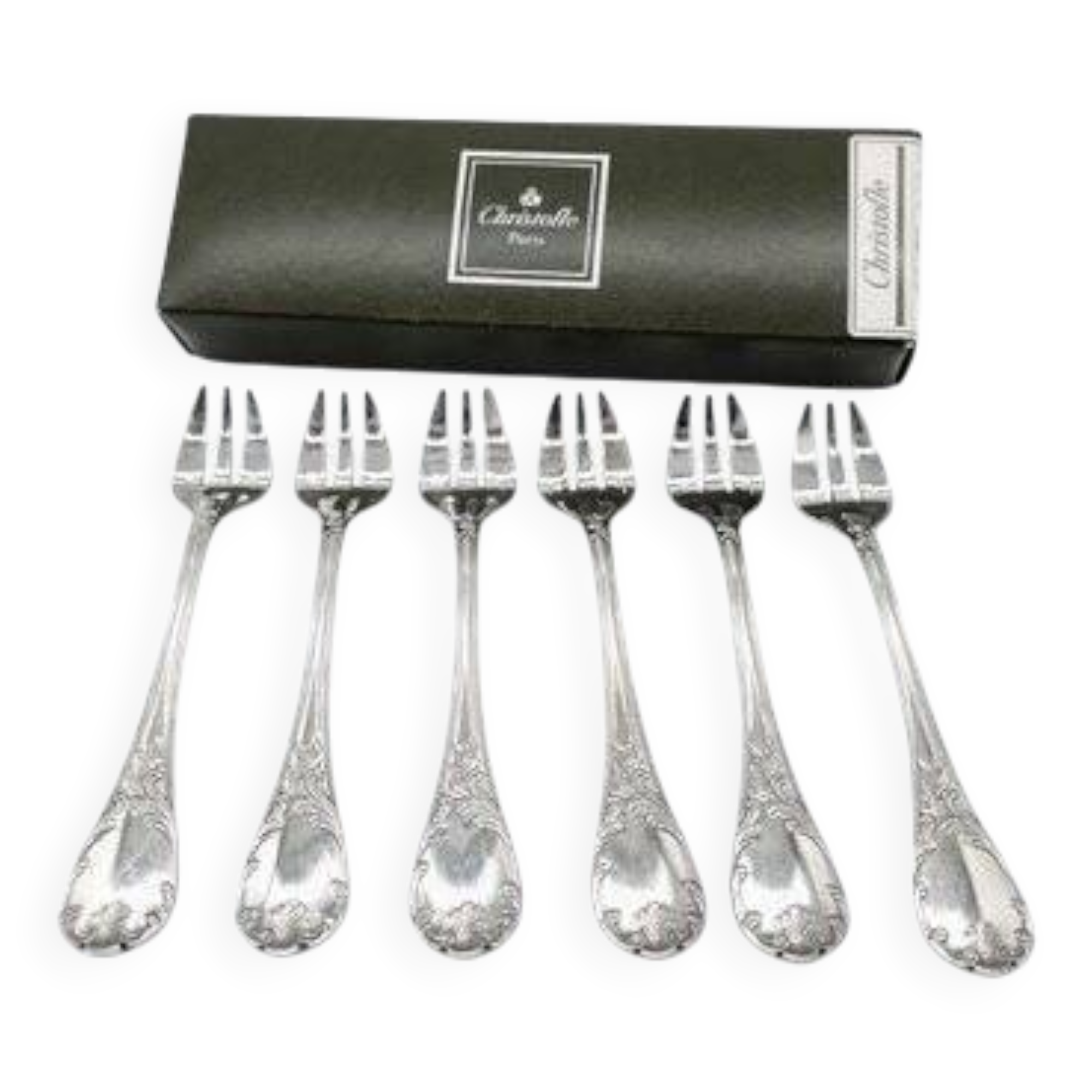 Christofle dessert forks – Marly model – Original box
