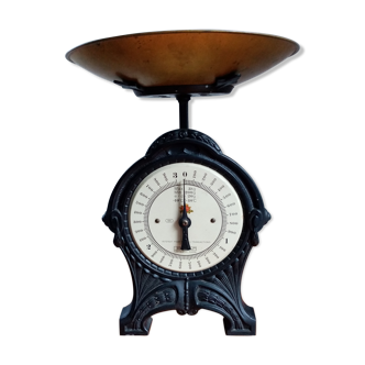 Vintage EKS cast iron scale