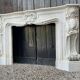 Impressive Louis XV style fireplace in Carrara marble circa 1880