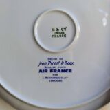 12 assiettes à dessert Air France Bernardaud Limoges décor Jean Picart
