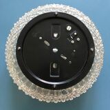 Round ceiling light in chiseled glass