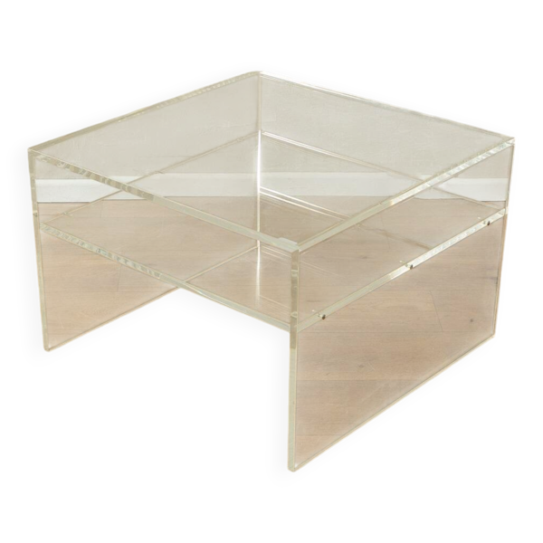 Table basse en acrylique des années 60