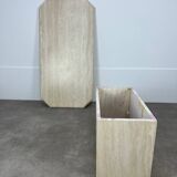Table basse travertin