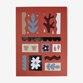 Les Terrasses illustration collage