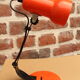 Vintage orange desk spot lamp 60"s