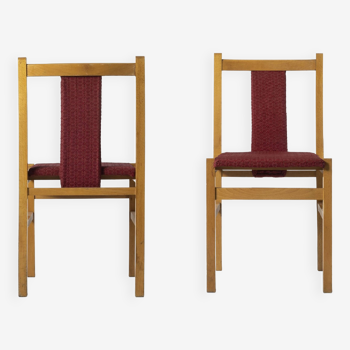 Ensemble de 2 chaises de salle à manger minimalistes, Pologne, années 1960. Type a-85, produit par fabryka mebli giętych jafa