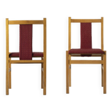 Ensemble de 2 chaises de salle à manger minimalistes, Pologne, années 1960. Type a-85, produit par fabryka mebli giętych jafa