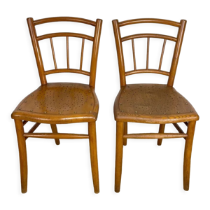 Paire de chaises bistrot - assise
