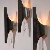 Mid-Century Silver Wall Lamp by Wilhelm Braun Feldweg – Doria Leuchten, Ger