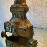 Antique church candlestick lamp