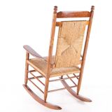 Straw rocking chair