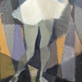 Peinture à l’huile figurative suédoise  « Cubist Dancer »