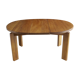 Table ronde à rallonge orme massif huilé Regain