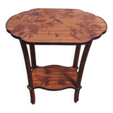 Art Nouveau marquetry pedestal table